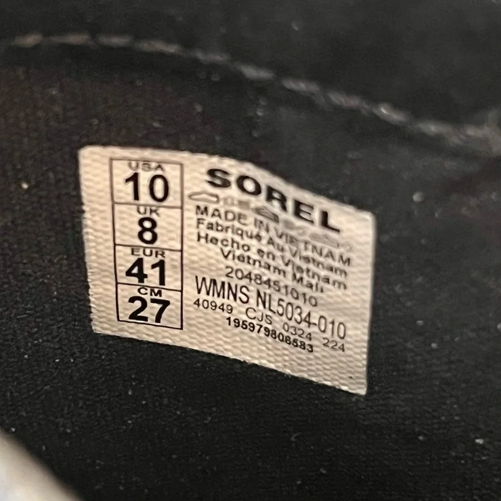 Sorel Black Chelsea Winter Rain Boots